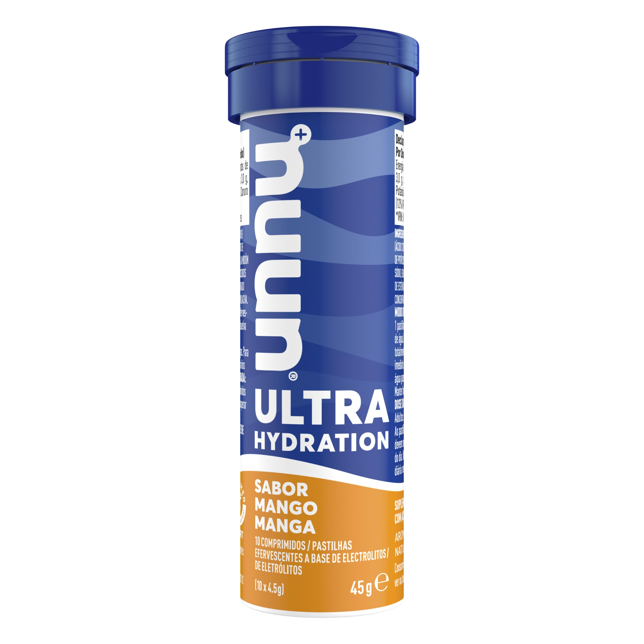 Nuun ULTRA Mango Comprimidos Efervescentes con Electrólitos y Vitamina C, Contribuye a una Óptima Hidratación y Funcionamiento del Sistema Inmune, 1 Tubo con 10 Tabletas Efervescentes