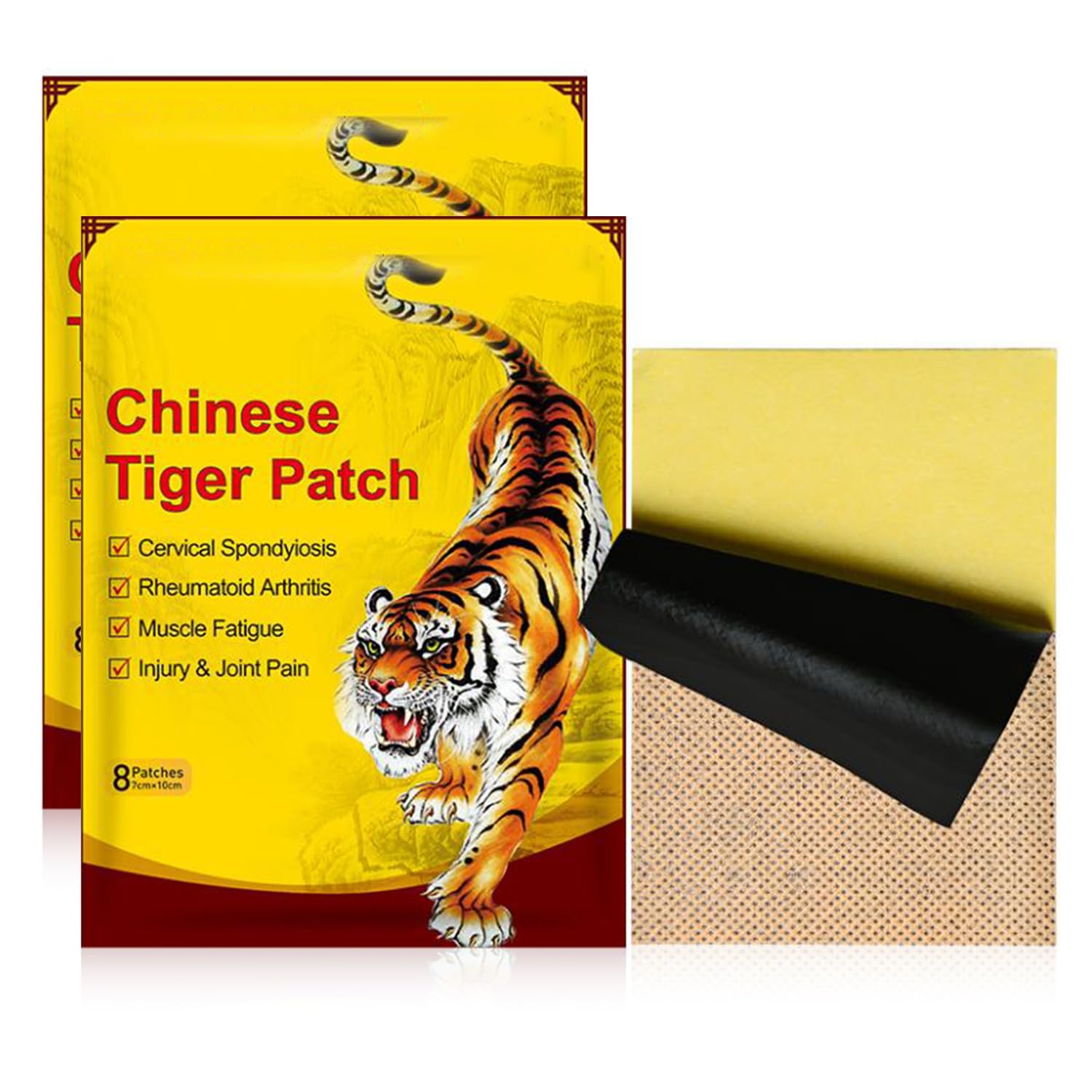 Parches Para El Dolor, Parches de Tigre Chino, Parches Para Aliviar El Dolor, Parches para Aliviar la Artritis, Parches de Tigre Chino Aliviar el Dolor Muscular Y Articular, 16 Parches