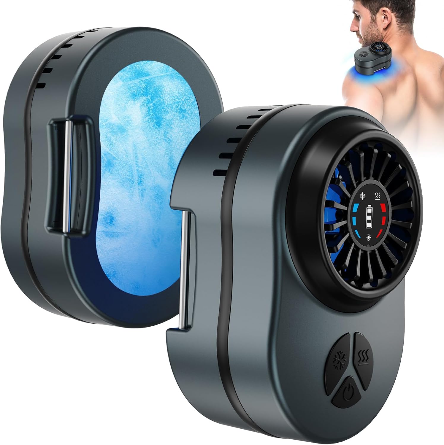 Dispositivo de Terapia de Frío y Calor: Terapia Instantánea de Calor Frío y Contraste 3 Modos para Lesiones Deportivas Rodillas Espalda Hombros y Alivio del Dolor en Todo el Cuerpo Reutilizable