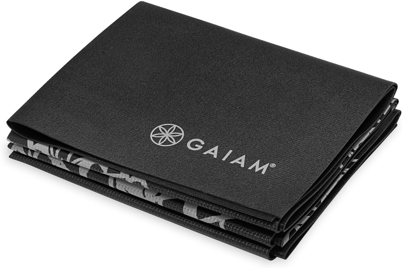 Gaiam Esterilla de yoga plegable viajes, fitness y ejercicio, para todo tipo de yoga, pilates y entrenamientos en el suelo (172,72 cm de largo x 60,96 cm de ancho x 2 mm de grosor)