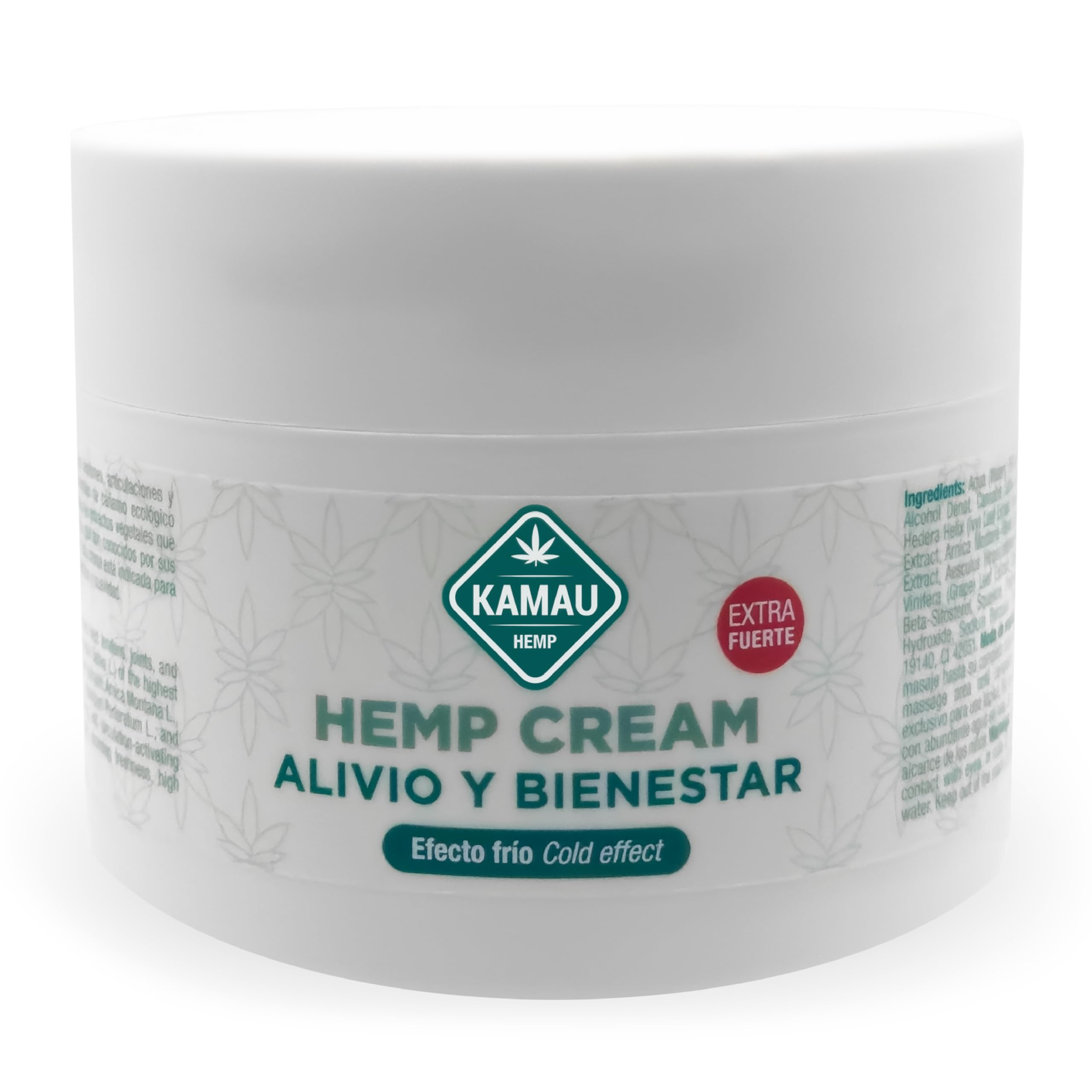 KAMAU Crema de Aceite de Cáñamo Extra Fuerte - Alivio Instantáneo para Dolores Musculares y Articulares - Crema Masaje para Cuello, Rodillas, Espalda, Hombros y Más - 250 ml