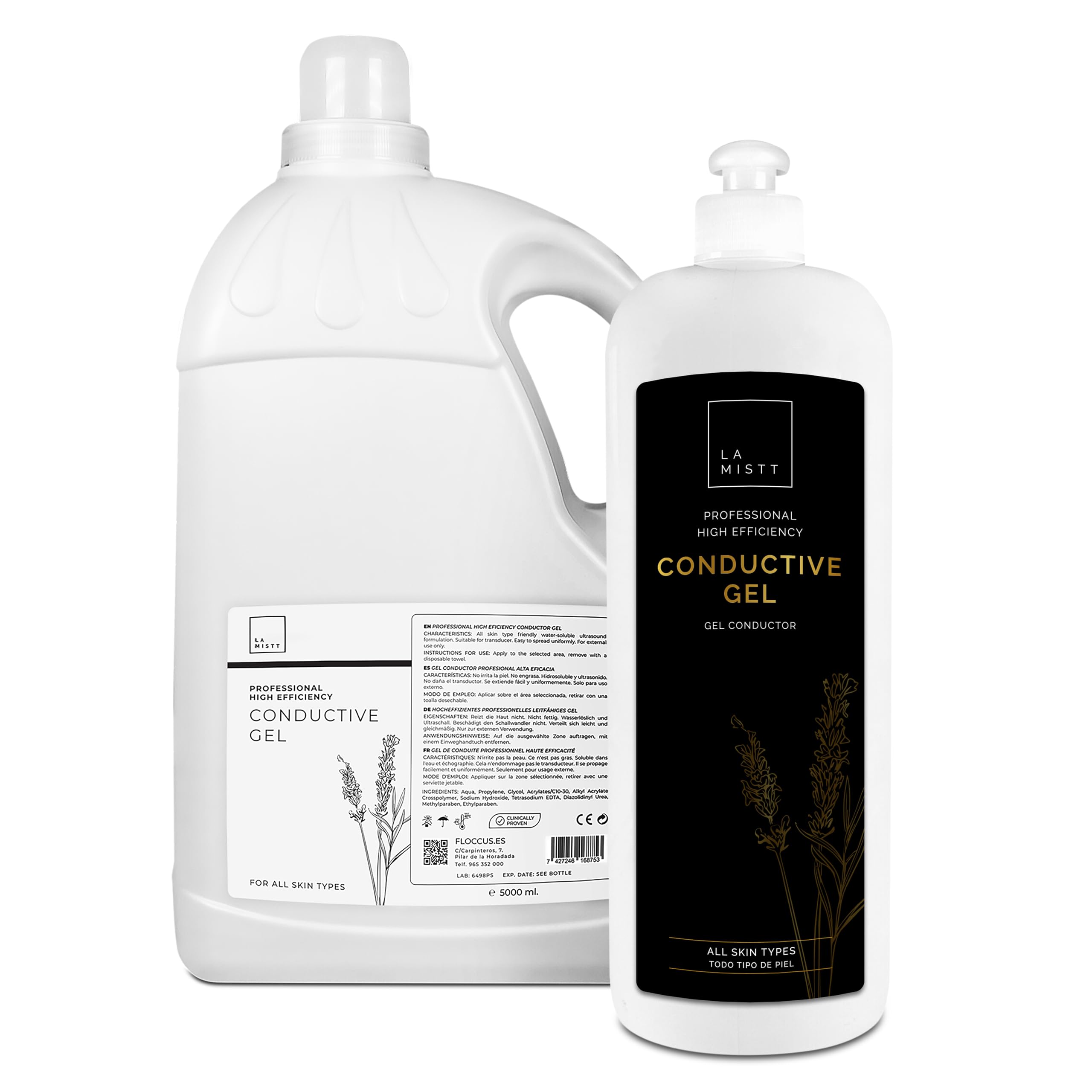 Gel Conductor de ultrasonido de alta viscosidad 5 LITROS + 1L adicional