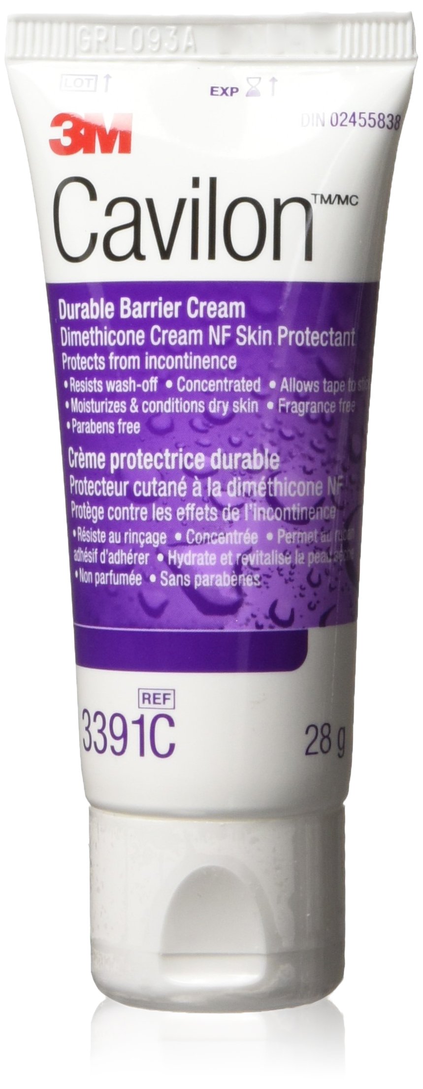 3M Cavilon, crema de barrera sin óxido de zinc, indicada para pacientes incontinentes, 34977