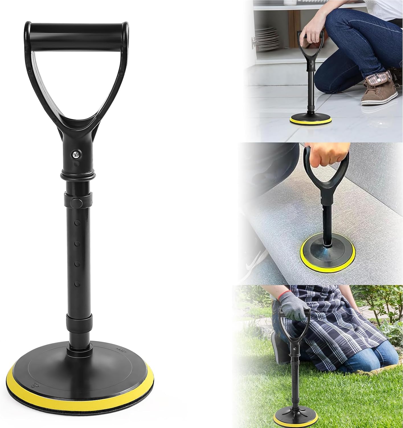 Ayudas para ponerse de pie de altura regulable, Ayuda para levantarse, Bastón con ayuda para levantarse del suelo personas mayores, Aaccesorios para la vida cotidiana accesibles para discapacitados