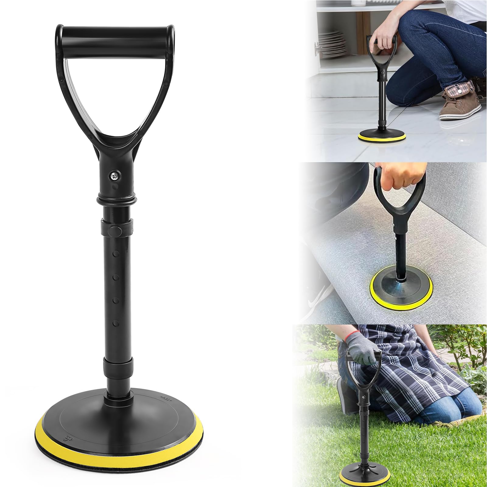 Ayudas para ponerse de pie de altura regulable, Ayuda para levantarse, Bastón con ayuda para levantarse del suelo personas mayores, Aaccesorios para la vida cotidiana accesibles para discapacitados