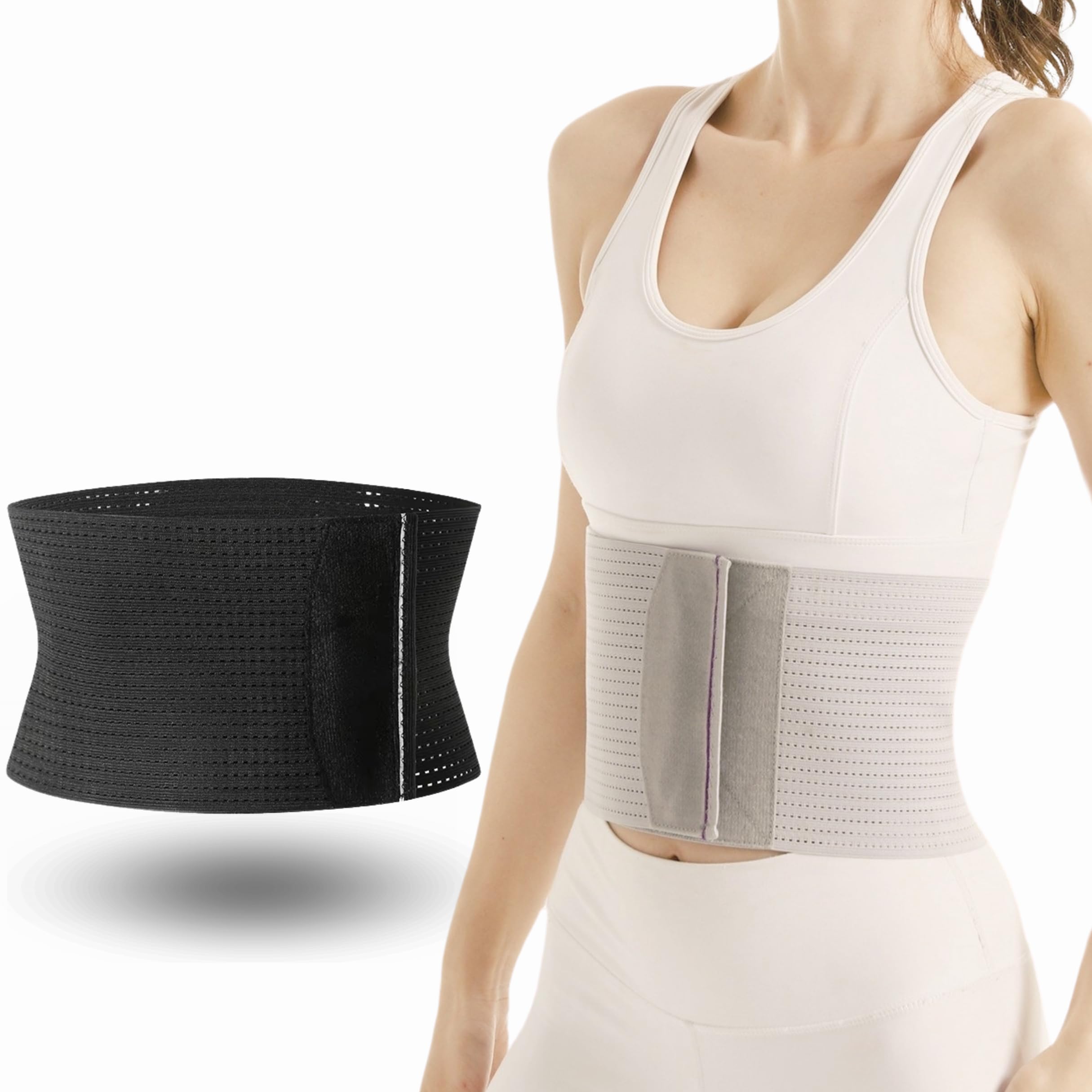 Faja Reductora Lumbar y Abdominal – Cinturón Ajustable y Transpirable para Soporte de Espalda y Corrección de Postura – Discreta para Hombre y Mujer – Ideal para Deporte, Trabajo y Uso Diario. Negro