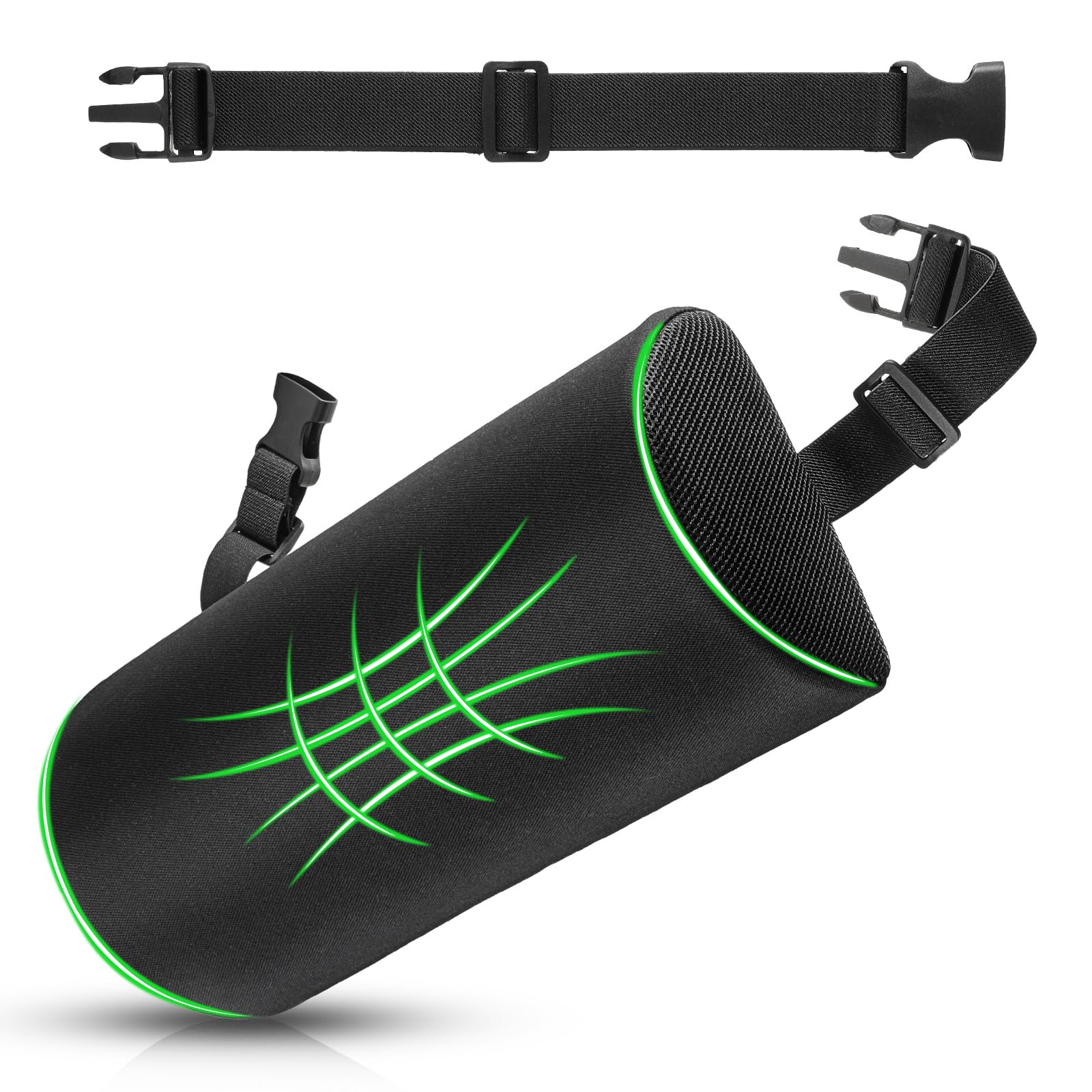 Tusscle Cojín Lumbar,Soporte Lumbar Ergonómico,Cojin Lumbar Coche,Adecuado para Silla Oficina,Coche,Ayuda a Corregir la Postura Sentadael,Alivio del Dolor Espald