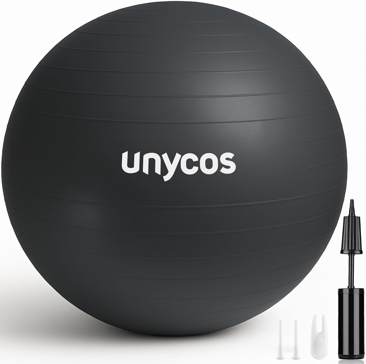 unycos - Pelota de Pilates, Gimnasia, Yoga, Fitness y Embarazo, Fitball Antideslizante y Anti-Burst【55cm/65cm/75cm】de PVC Extra Grueso, Resistencia de 300 kg