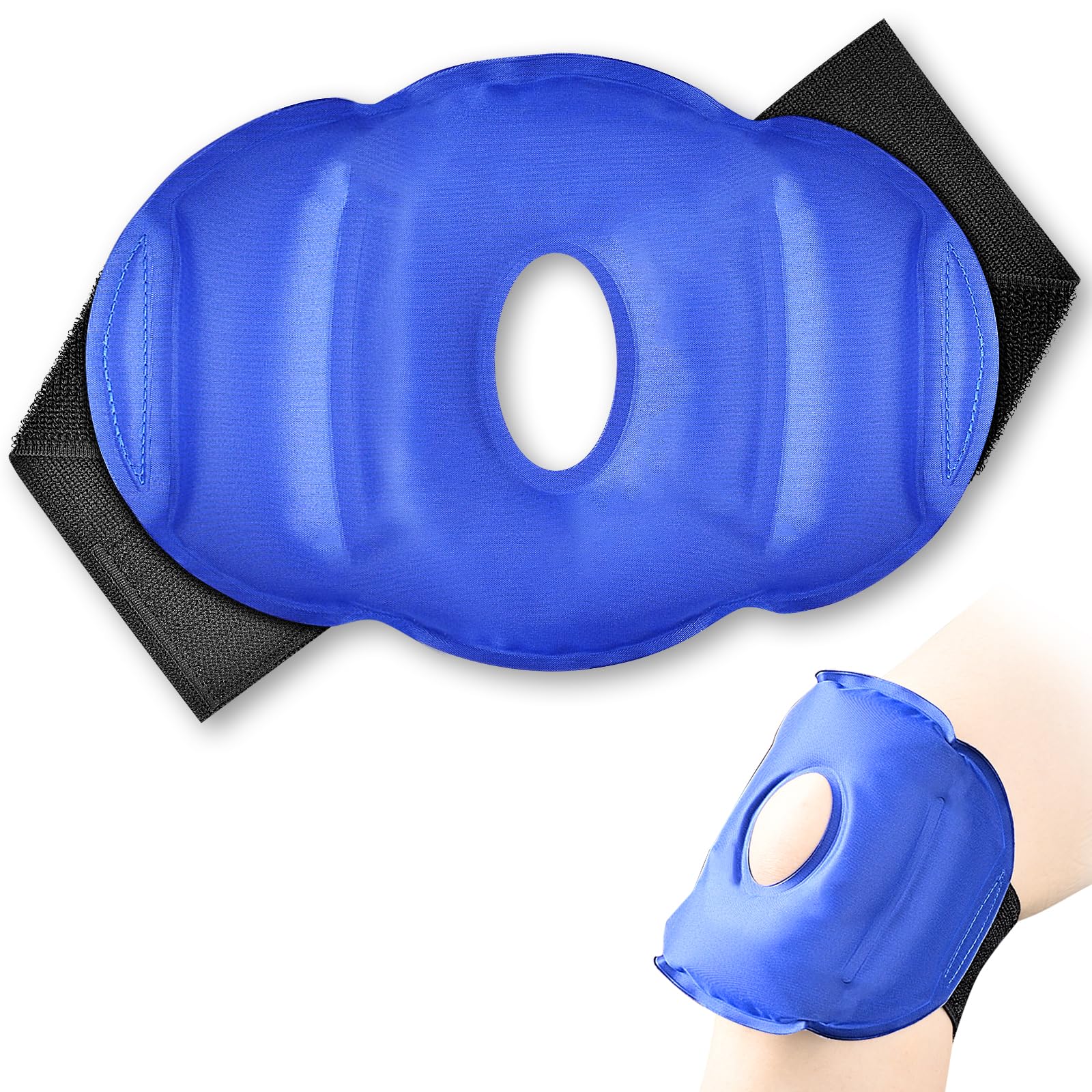 ACWOO Paquete De Frío De Gel De Hielo Para Rodilla, Paquete De Hielo De Rodilla, Paquete De Gel Frío Y Caliente Reutilizable Para Lesiones De Rodilla, Para Aliviar El Dolor De Rodilla