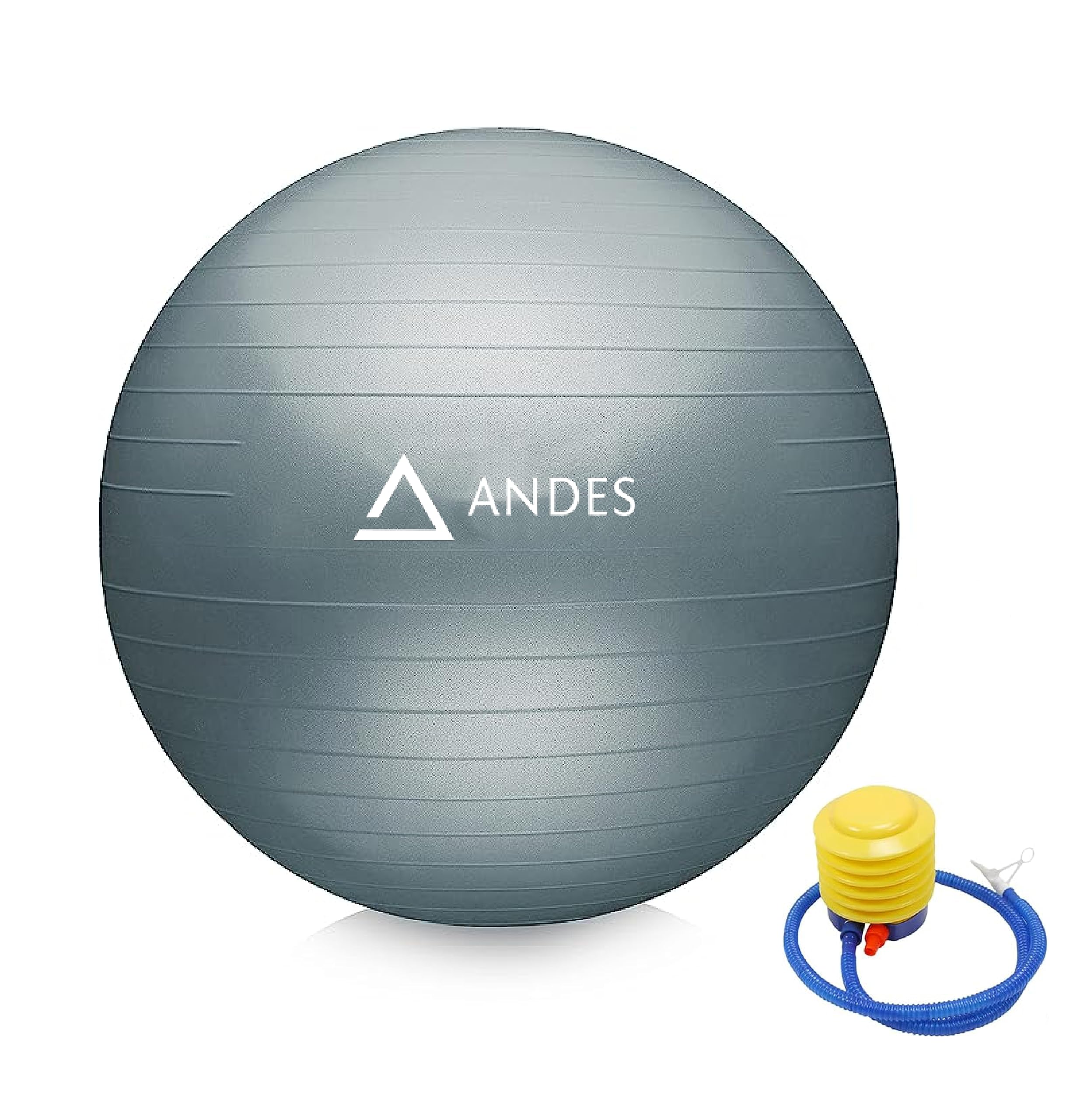 Pelota de Pilates, Gimnasia, Fitness, Yoga. Tamaños de 55, 65 y 75 cm. Fitball para Ejercicios y Embarazos. Balón Muy Resistente para Sentarse y Ejercitar. Hinchador Inlcuido.