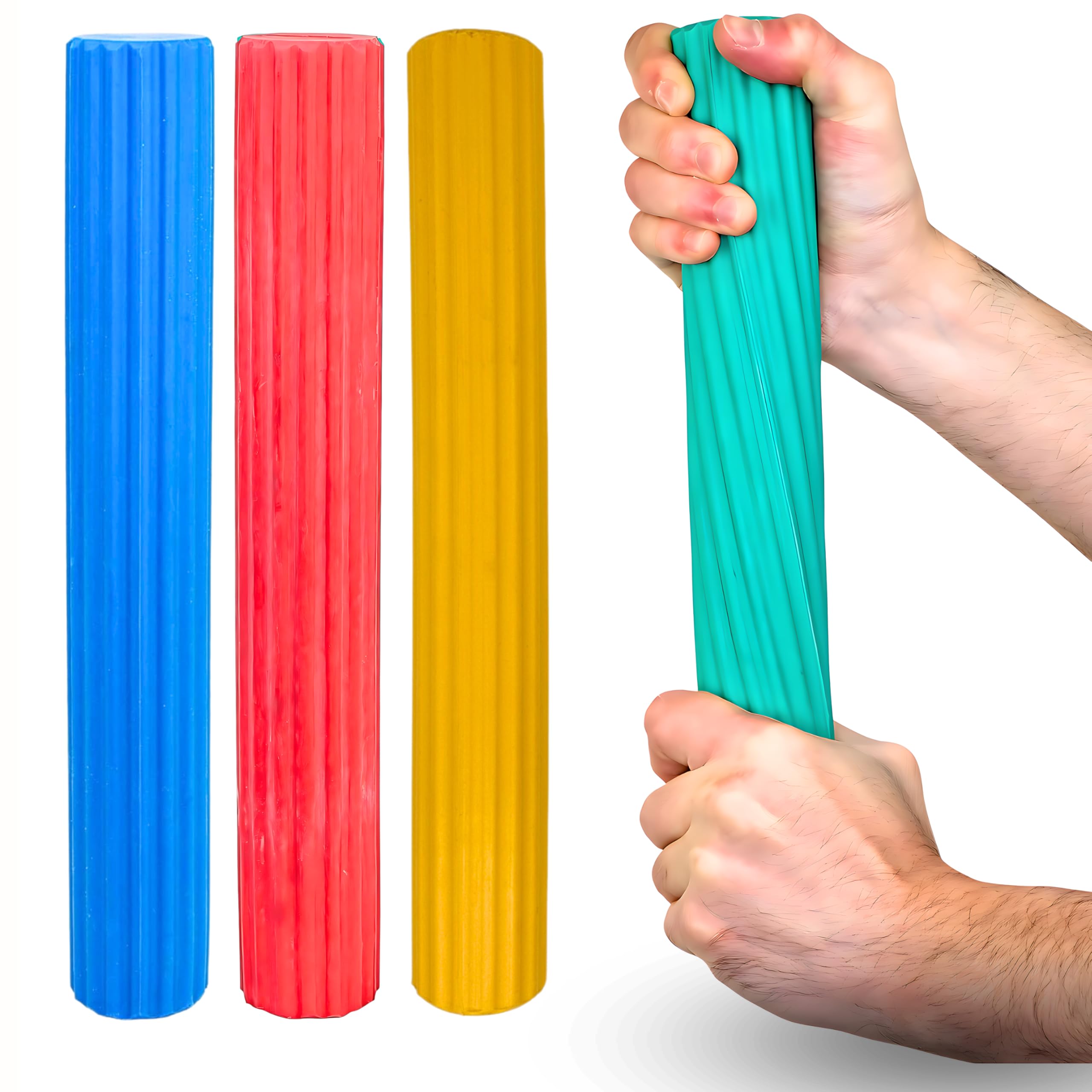 FAIR MOVE - Varilla flexible para ejercicios de entrenamiento para manos y dedos, barra de entrenamiento para fisioterapia, mejora de la fuerza de agarre y fortalecimiento del antebrazo
