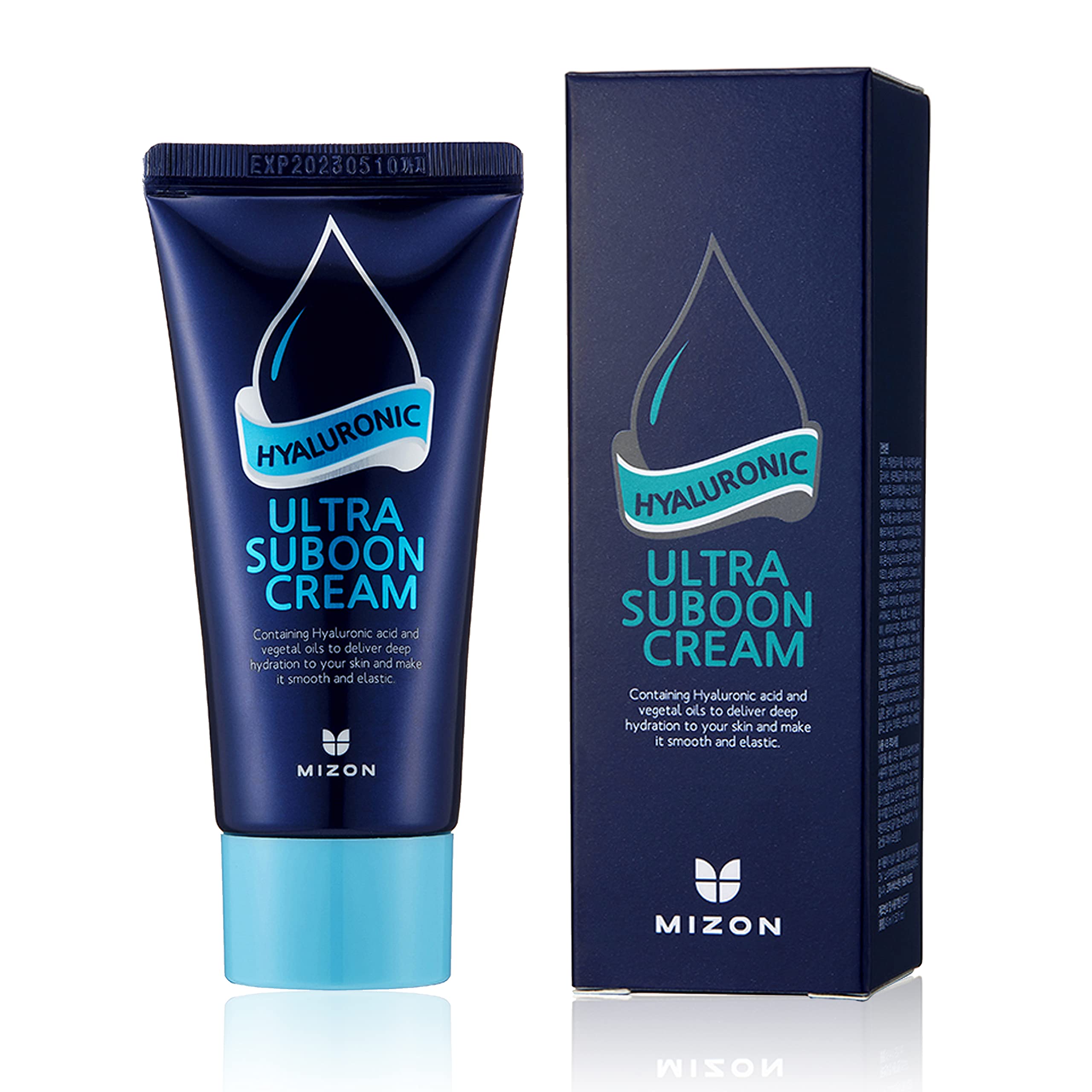 [Mizon] Crema Ultra Suboon al ácido hialurónico (45 ml) Hidratante, Skincare Coreano, Hipoalergénico, solución de ácido hialurónico al 30%, cuidado de líneas finas y arrugas (Ultra Suboon Cream)