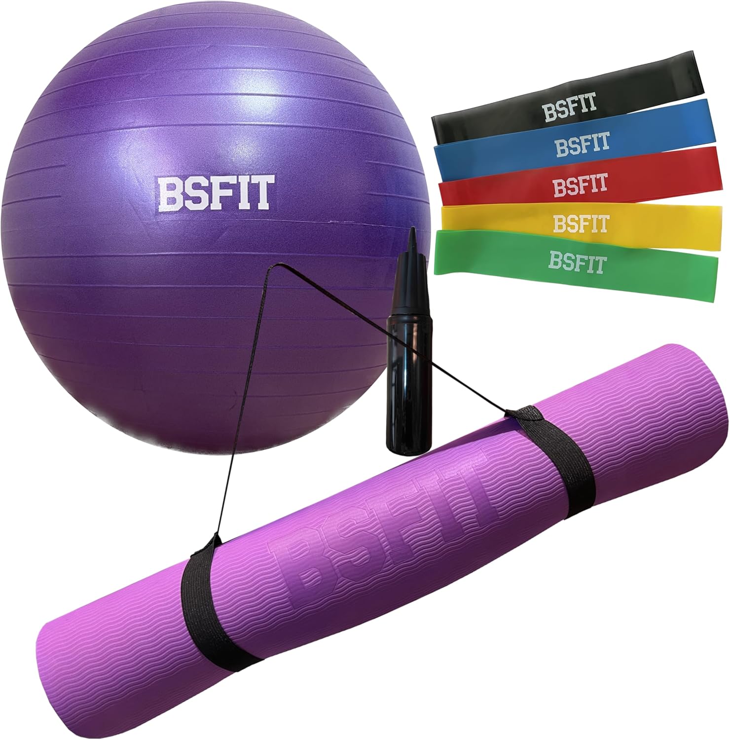 balón Pilates 65, Antipinchazos de PVC, fitball Embarazo, Yoga o Fitness, Incluye Hinchador Pelotas, Pelota Pilates 75, Pelota Pilates para Ejercicio, Pelota Fitness