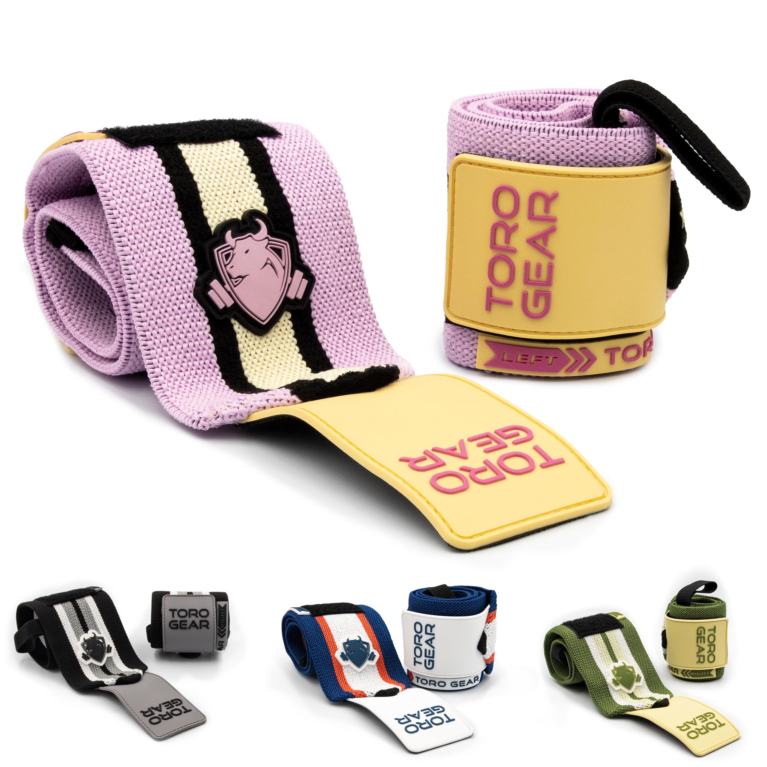 Muñequeras CrossFit y Halterofilia – Titan Ultra Lift – Soporte Profesional para Levantamientos Pesados – Velcro Ultrafuerte – Talla M 30 cm o L 45 cm