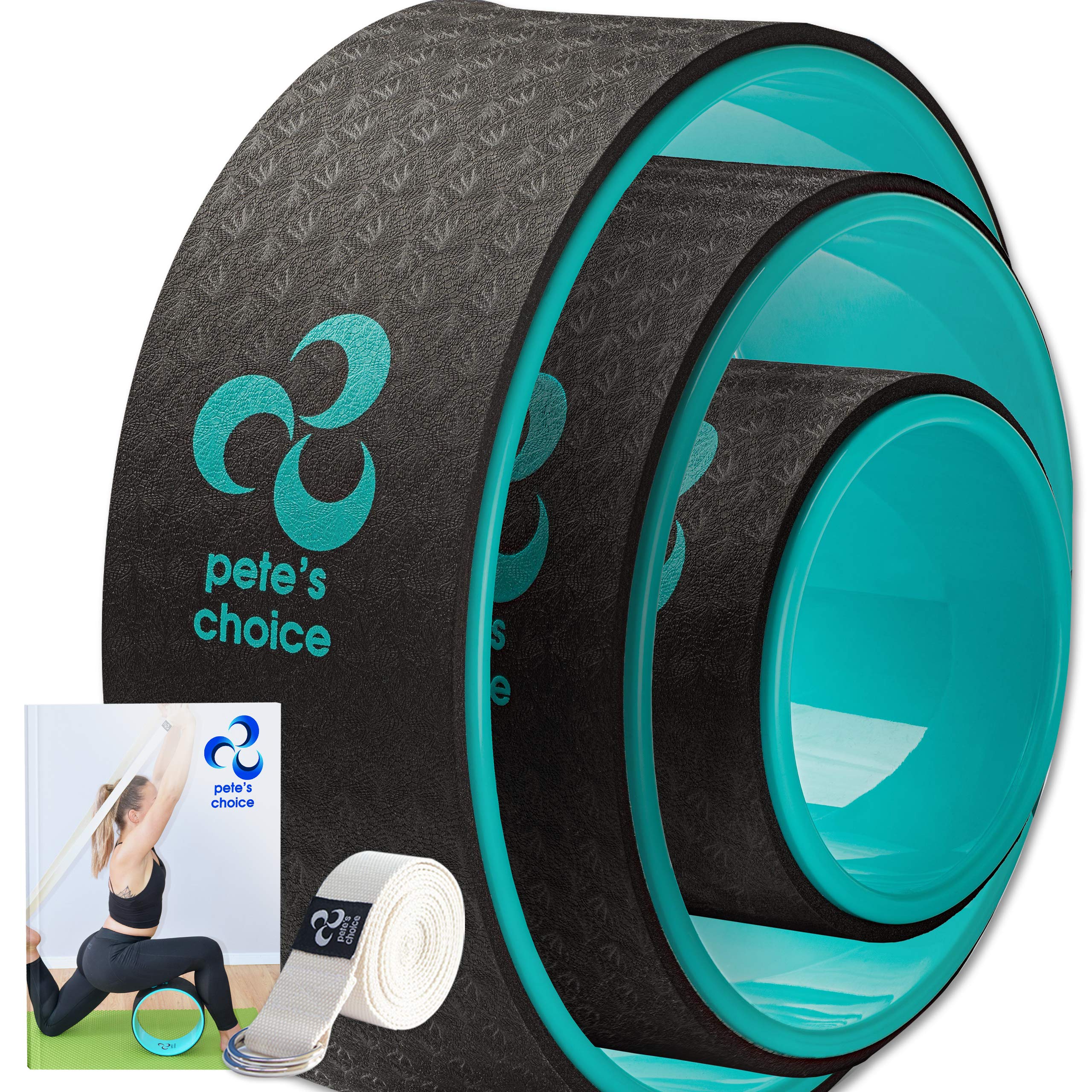 Rueda de Yoga 3 Pack - Pierde Peso y Ponte en Forma con la Pilates Wheel. Kit de Yoga de 3 Unidades. Ejercicio en Casa. Mejora la Postura